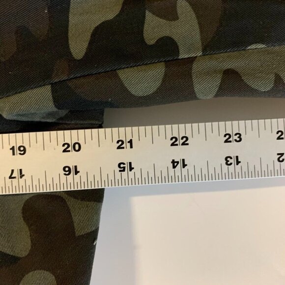 Lucky Brand Women's Camouflage‎ ZIp Snap Military Hooded Utility Jacket Size M - Picture 11 of 12